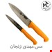  چاقو آشپزخانه حیدری کد 5876 مجموعه دو عددی   سایز دم دستی و متوسط 