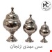  شکلات خوری مسی فضلی زنجان طرح خمره ای کروم3سایز مختلف  سایز 1 مناسب قندان   سایز 2 مناسب شکلات  سایز 3 مناسب اجیل 