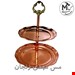 شیرینی خوری مسی مدل دو طبقه کد S-4086