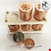  ست 6 تکه جا ادویه ای مسی با استند 