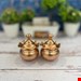 قندان مسی نقلی چکشی بسته 2عددی