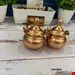 قندان مسی نقلی چکشی بسته 2عددی