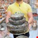 ست پذیرایی مسی کروم 3 پایه شقایق (گلدیس )