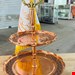 شیرینی خوری مسی 2 طبقه گلبرگی