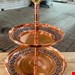 شیرینی خوری مسی 2 طبقه گلبرگ