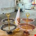 شیرینی خوری  کروم 2 طبقه گلخانه ای