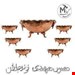 سرویس پذیرایی مسی 7 پارچه مدل گوشواره‌ای