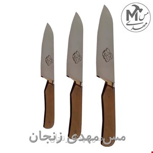 چاقو حیدری زنجان دسته چوبی 