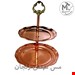 شیرینی خوری مسی مدل دو طبقه کد S-4086