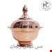 قندان مسی طرحدار ۱۰x۶x۱۲ سانتی‌متر