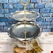  شیرینی  خوری دو طبقه کروم زنجان تهیه شده از بهترین نوع شمش مسی 
