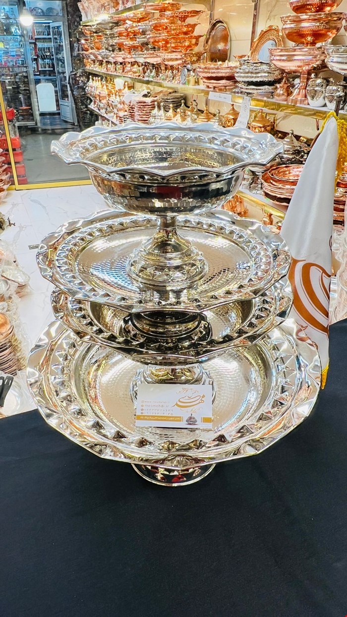 ست پذیرایی مسی کروم 