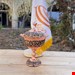 قندان مسی گلبرگی پایه دار