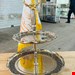 شیرینی خوری مسی کروم 2 طبقه گلبرگ