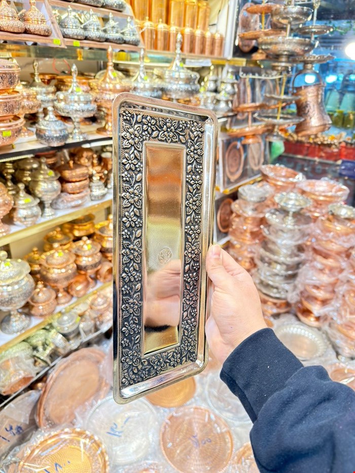 رولت خوری مسی گلبرگی کروم 
