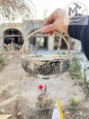سبد مسی کروم متوسط رز سلطنتی 