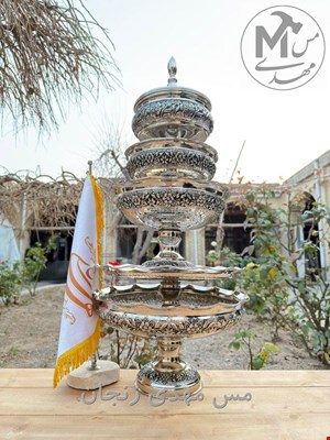 ست پذیرایی مسی 5 پارچه کروم