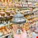 قندان مسی صفینه ای تک پایه کروم 