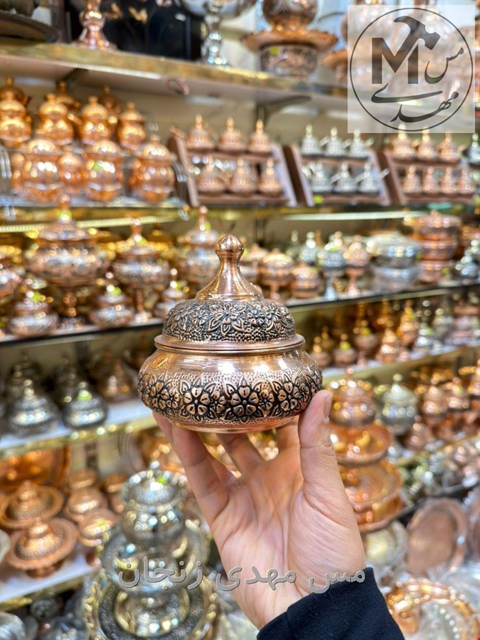 قندان مسی صفینه ای