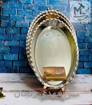 مرغ خوري مسی دسته پايه دار زنجان چکشی 