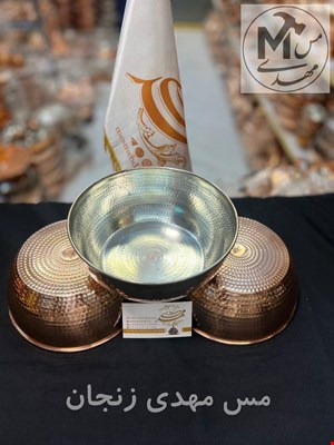 کاسه ابگوشت مسی چکشی 2نفره قطر18