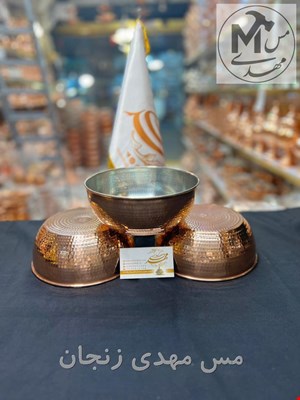 کاسه ابگوشت مسی چکشی قطر 16 