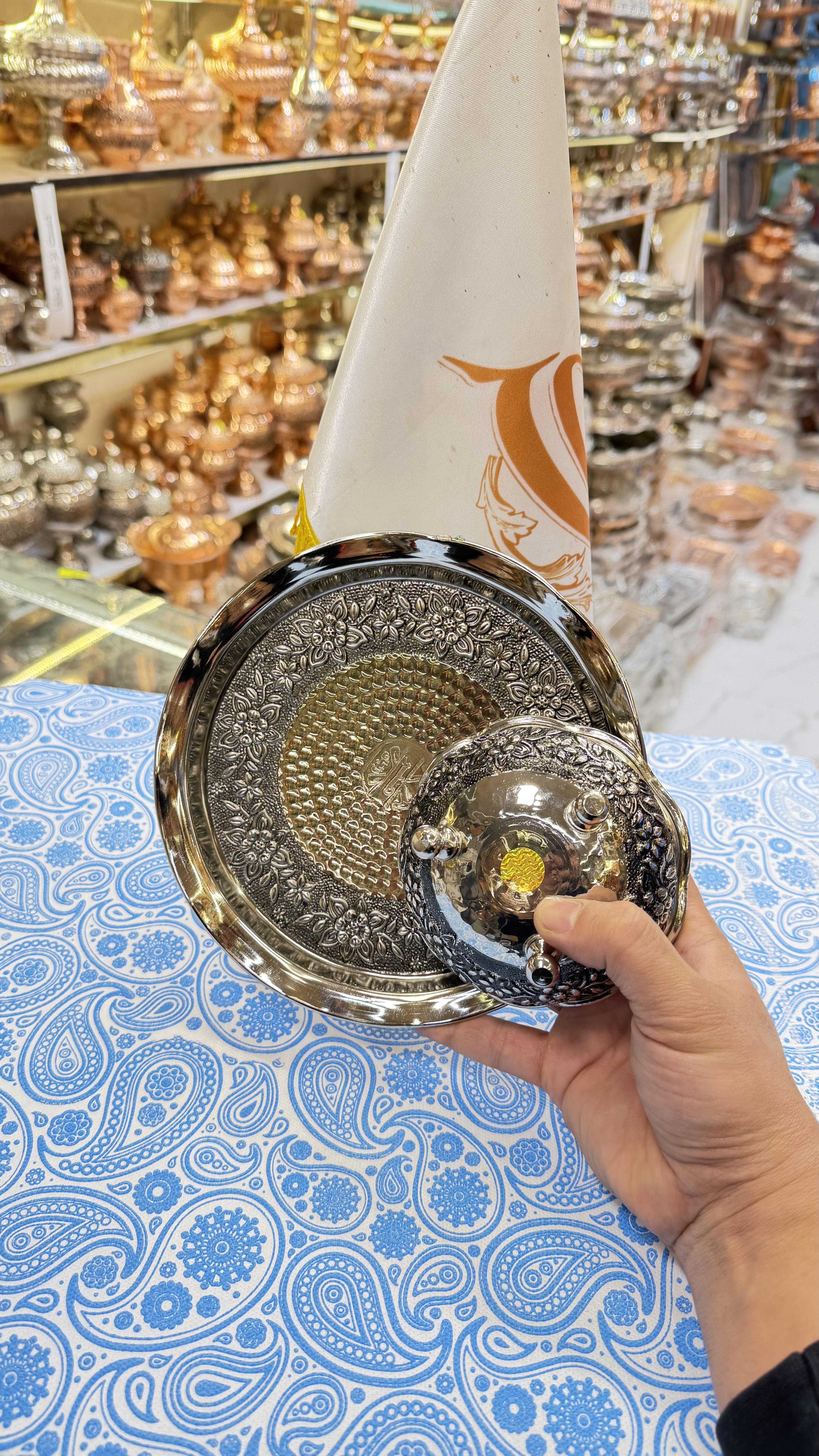 پیس دستی و پیاله کروم
